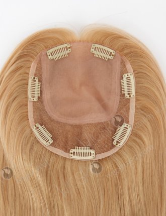 Blended Color Silky Straight Silk Topper European Human Hair  Topper-131