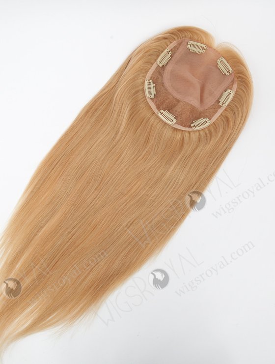 Blended Color Silky Straight Silk Topper European Human Hair  Topper-131-23106