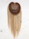 White Hair With Brown Highlight Full Coverage Hair Topper For Women Topper-138