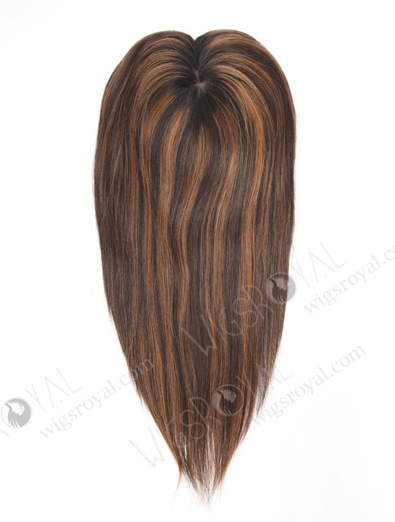 Seamless Highlight Color Human Hair Topper With Silk Top Topper-136-23275