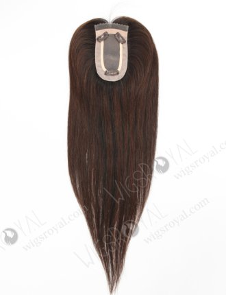 In Stock 2.75"*5.25" European Virgin Hair 16" Straight T1/3# with 1# Highlights Color Monofilament Hair Topper-123