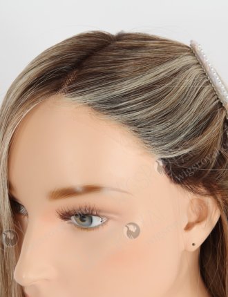Face-Framing Highlight Hairline Bob Style Mono Top Glueless Wig GLM-08011
