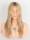 White Mixed With Brown Color Silky Straight Human Hair Gripper Wigs GRP-08005