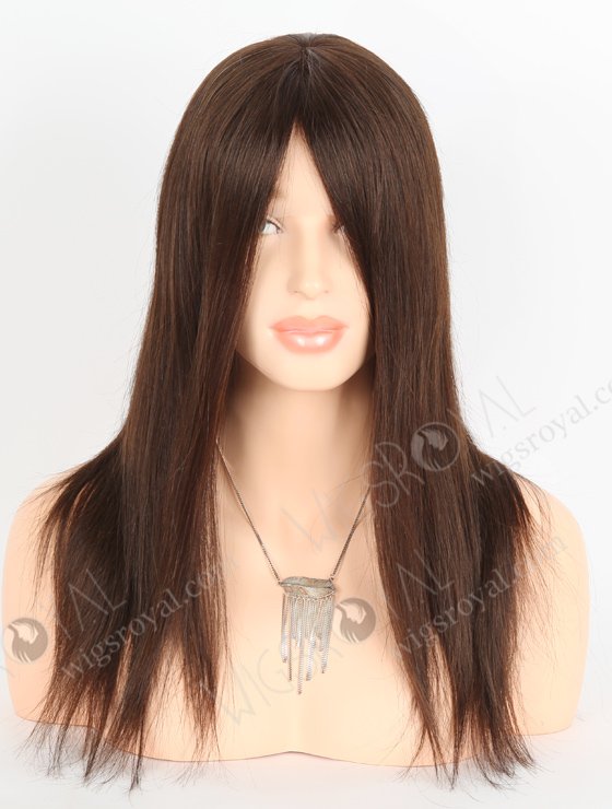 Medical Wigs for Alopecia Premium Quality Human Hair 16 Inch Brown Color GRP-08013