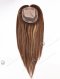 Invisible Brown Hair Topper with Highlights | Best Women's Human Hair Toppers | Topper-142