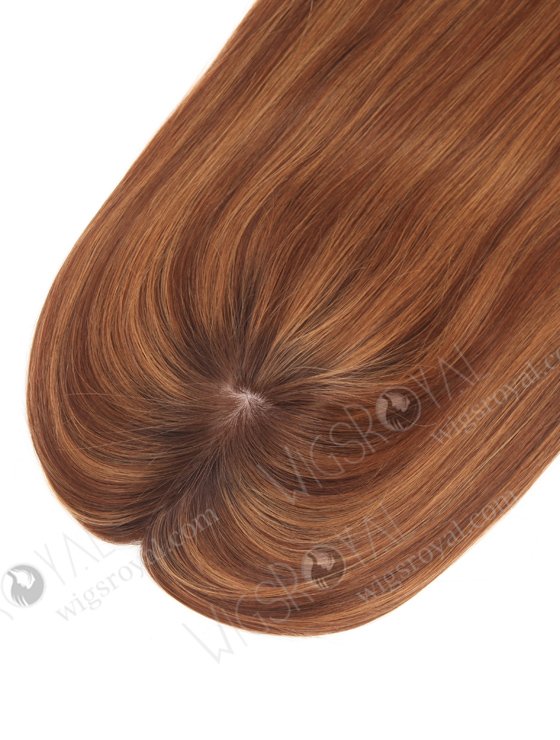 All One Length Brown Highlight Color Full Volume Hair Topper For Thin Hair Topper-155-23807