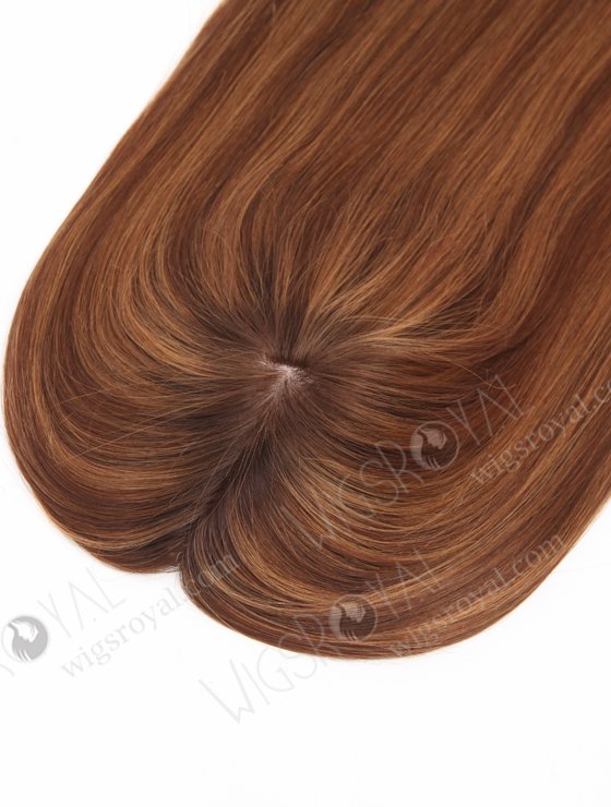 All One Length Brown Highlight Color Full Volume Hair Topper For Thin Hair Topper-155-23810