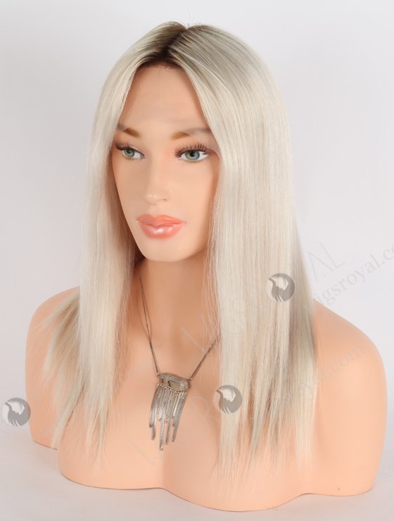 In Stock European Virgin Hair 12" All One Length Straight T9/White Color Grandeur Wig GRD-08018-23971