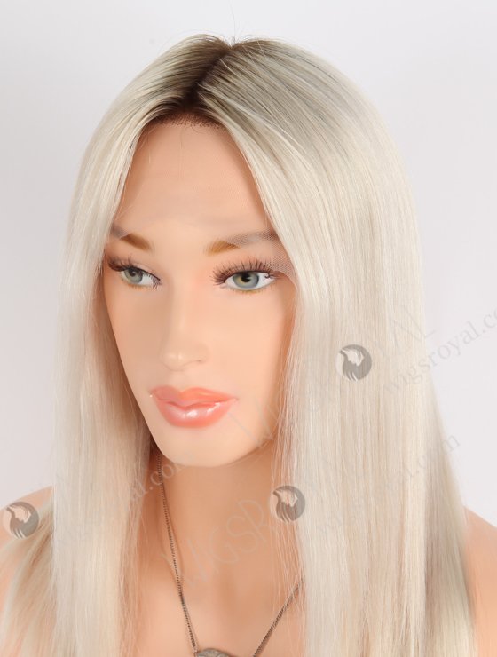 In Stock European Virgin Hair 12" All One Length Straight T9/White Color Grandeur Wig GRD-08018-23973