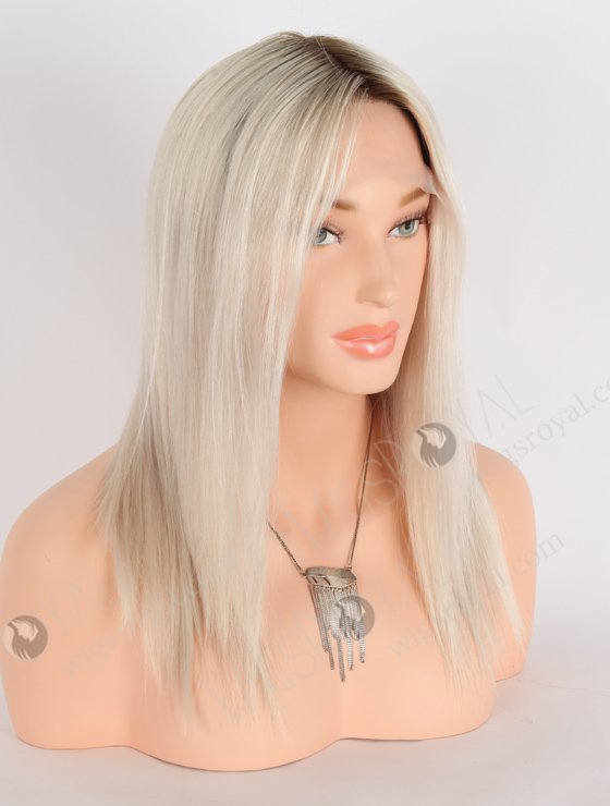 In Stock European Virgin Hair 12" All One Length Straight T9/White Color Grandeur Wig GRD-08018-23972