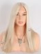 Pure White Color Silky Straight Silk Top Glueless Wigs For Beginners GRD-08017