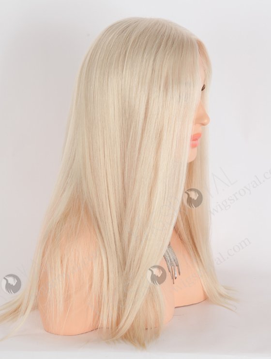Pure White Color Silky Straight Silk Top Glueless Wigs For Beginners GRD-08017-23864