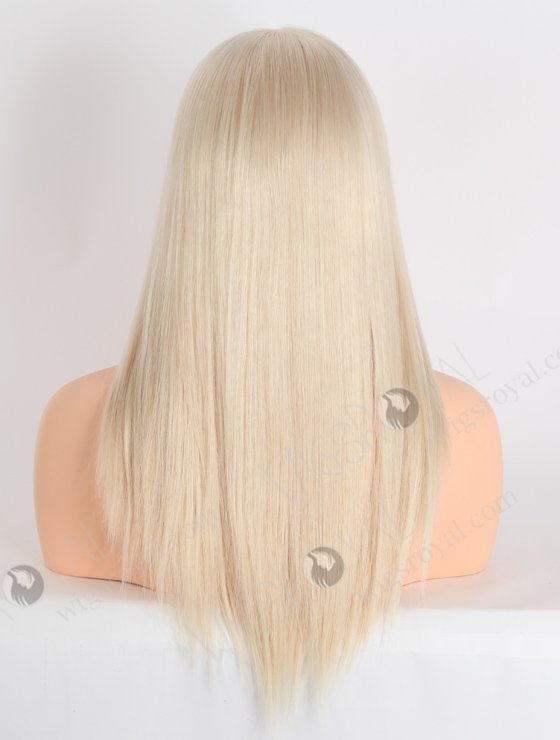 Pure White Color Silky Straight Silk Top Glueless Wigs For Beginners GRD-08017-23865