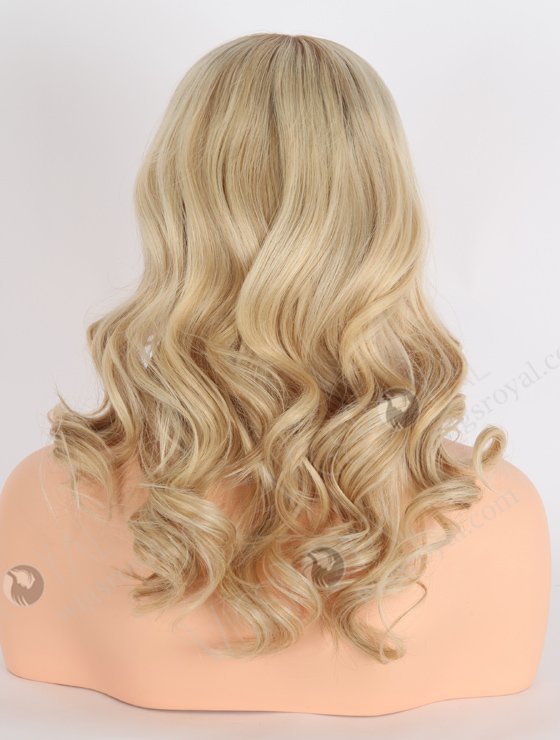 In Stock European Virgin Hair 14" All One Length Beach Wave 60/8a# Highlights, Roots 8a# Color Grandeur Wig GRD-08003-23946