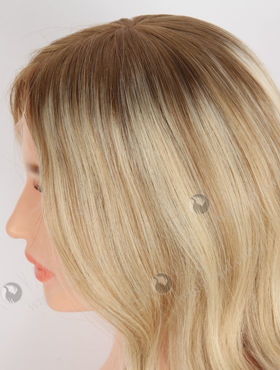 In Stock European Virgin Hair 18" Beach Wave T8/60# with 8# Highlights, Roots 8# Color Grandeur Wig GRD-08026-23986