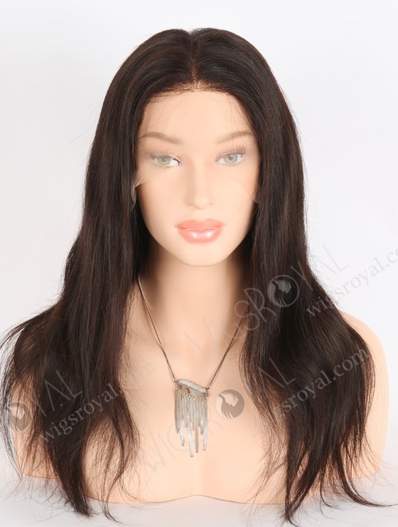 In Stock Brazilian Virgin Hair 16" Straight Natural Color Full Lace Wig FLW-04270-24003