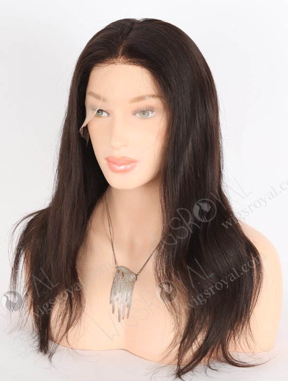 In Stock Brazilian Virgin Hair 16" Straight Natural Color Full Lace Wig FLW-04270-24004