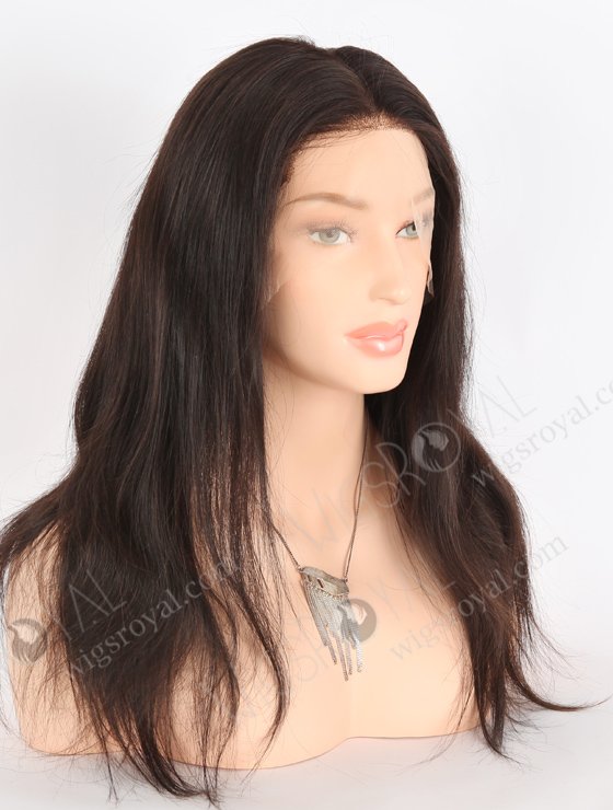 In Stock Brazilian Virgin Hair 16" Straight Natural Color Full Lace Wig FLW-04270-24005