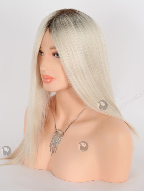 In Stock European Virgin Hair 16" All One Length Straight T9/White Color Grandeur Wig GRD-08019-24063