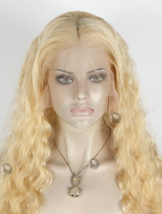 Cheap Lace Front Wig | Blonde Human Hair Wig WR-CLF-017-24199