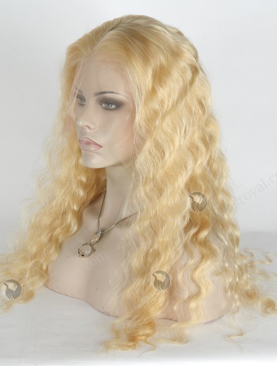 Cheap Lace Front Wig | Blonde Human Hair Wig WR-CLF-017-24200
