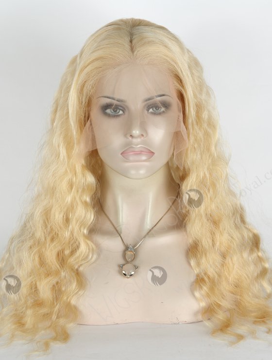 Cheap Lace Front Wig | Blonde Human Hair Wig WR-CLF-017-24208