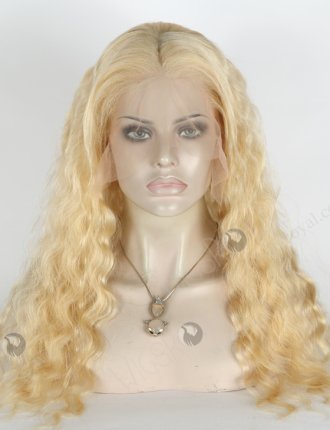 Cheap Lace Front Wig | Blonde Human Hair Wig WR-CLF-017