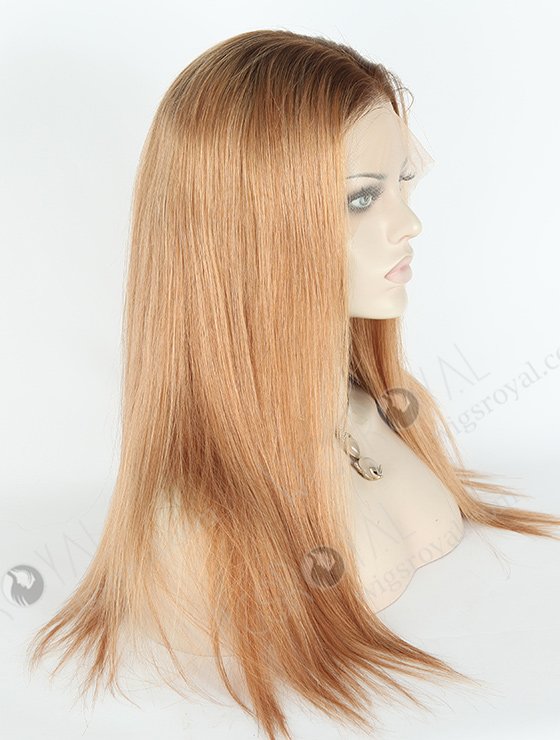 18 Inch Light Brown Human Hair Lace Front Wigs Pre Plucked Natural Hairline MLF-04001-24233