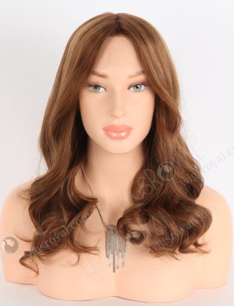 Effortless Beauty Realistic Hair Parting Highlight Color Human Hair Silk Top Lace Wig WR-ST-055