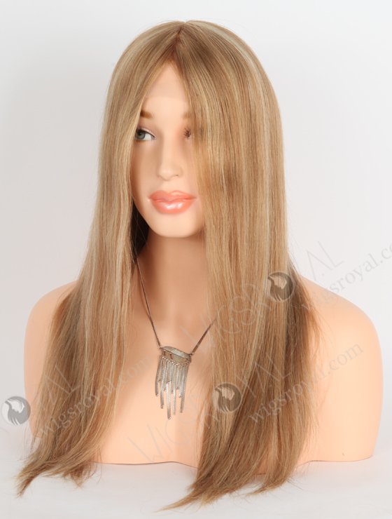 European Virgin Hair 18" Straight 8# With 22# Highlights Color Gripper Wig WR-GR-017-24281