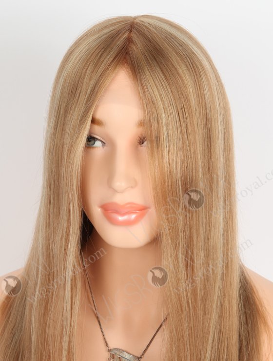 European Virgin Hair 18" Straight 8# With 22# Highlights Color Gripper Wig WR-GR-017-24283