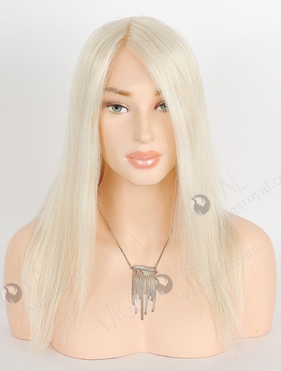 Pure White Color Gripper Wig For Bald Women Without Glue WR-GR-016-24269
