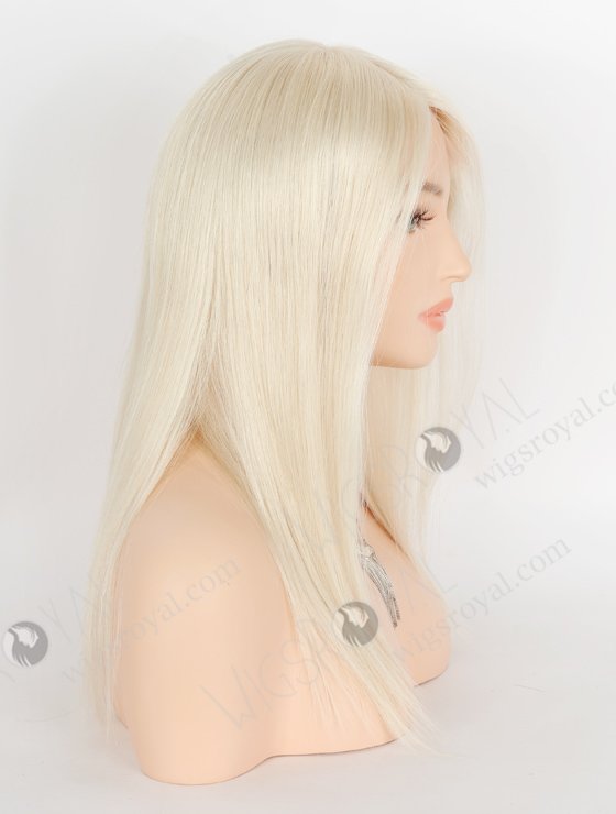 Pure White Color Gripper Wig For Bald Women Without Glue WR-GR-016-24272
