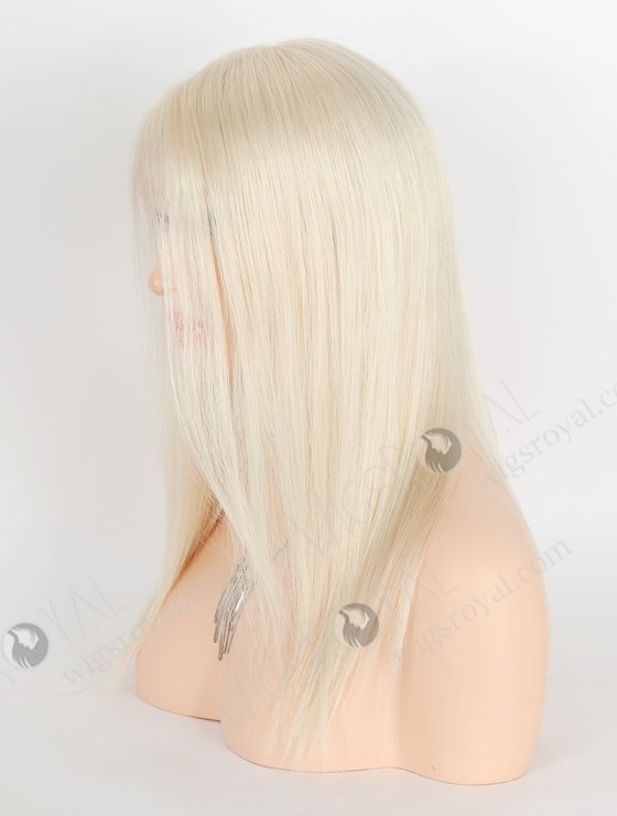 Pure White Color Gripper Wig For Bald Women Without Glue WR-GR-016-24271
