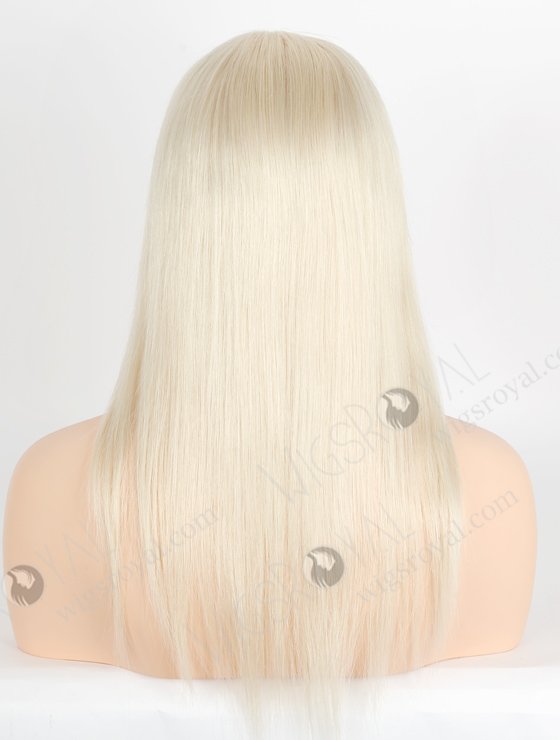 Pure White Color Gripper Wig For Bald Women Without Glue WR-GR-016-24273