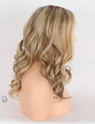 Double Draw European Human Hair Beach Wave Silk Top Lace Wig For Women WR-ST-058