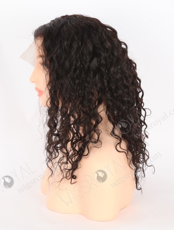 Stock Indian Remy Hair Full Lace Human Hair Wigs 16" Natural Curly Natural Color FLW-01921-24379