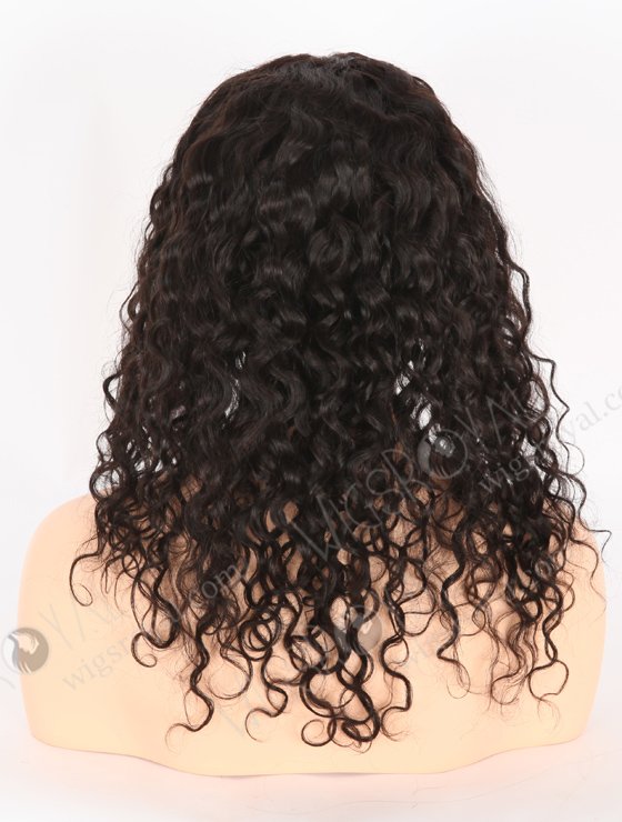 Stock Indian Remy Hair Full Lace Human Hair Wigs 16" Natural Curly Natural Color FLW-01921-24381