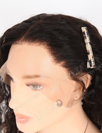 Stock Indian Remy Hair Full Lace Human Hair Wigs 16" Natural Curly Natural Color FLW-01921