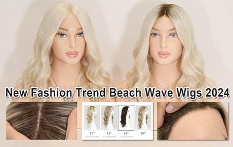 New Fashion Trend Beach Wave Wigs 2024