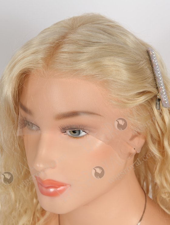Pure White Color Top Quality European Human Hair Full Lace Wig For White Women WR-LW-136-24496