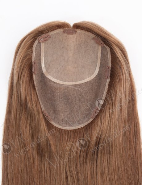 Luxurious Hair All One Length European Human Hair Silk Topper For Hair Thinning WR-TC-084