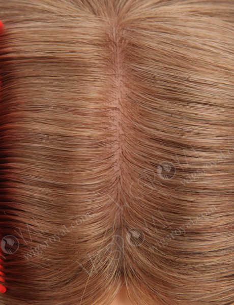 Luxurious Hair All One Length European Human Hair Silk Topper For Hair Thinning WR-TC-084
