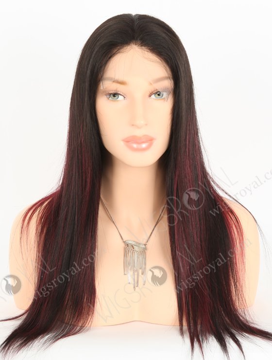 Fashion Highlight Red Color Silky Straight Lace Front Wig WR-CLF-052-24519