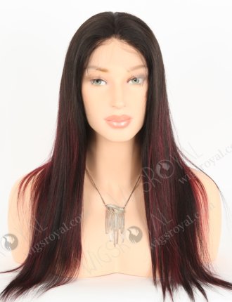 Fashion Highlight Red Color Silky Straight Lace Front Wig WR-CLF-052