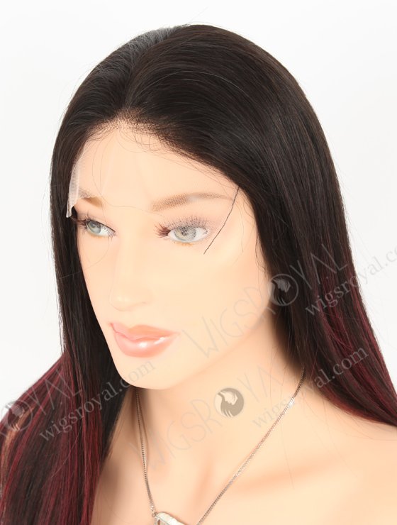 Fashion Highlight Red Color Silky Straight Lace Front Wig WR-CLF-052-24522