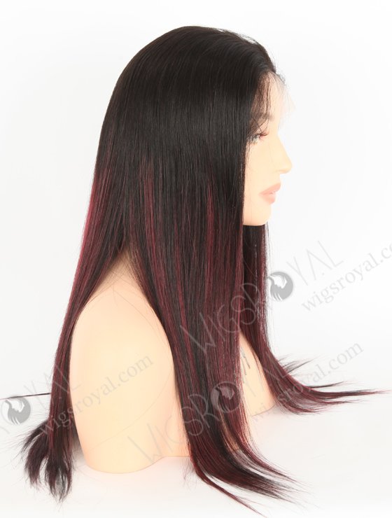 Fashion Highlight Red Color Silky Straight Lace Front Wig WR-CLF-052-24523