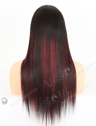 Fashion Highlight Red Color Silky Straight Lace Front Wig WR-CLF-052