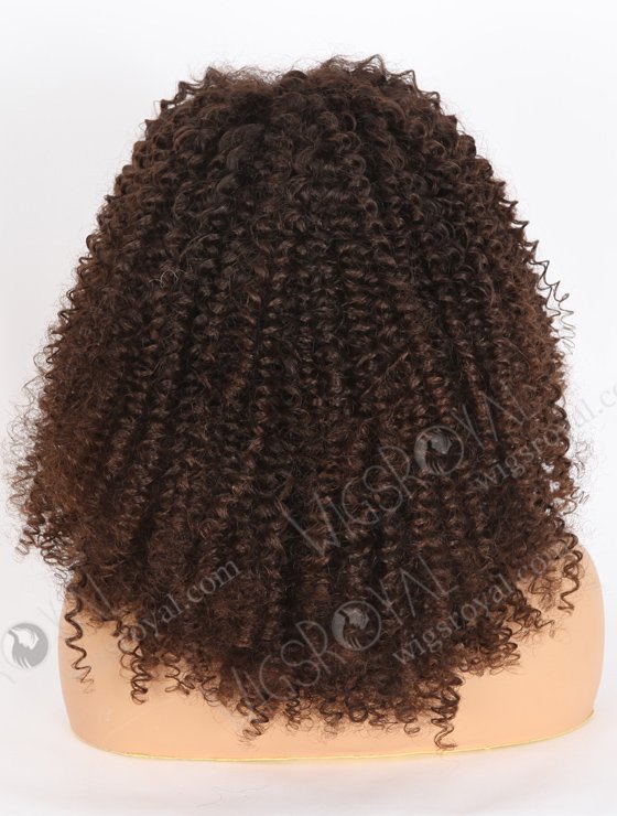 Natural Color Close To Brown Kinky Curly Human Hair With Wide Elastic Band WR-LW-135-24487