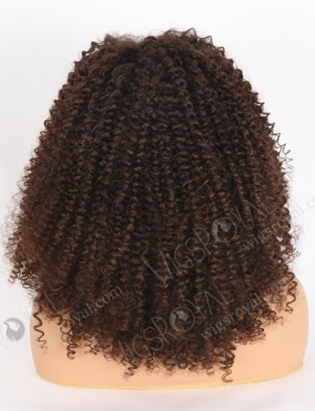 Natural Color Close To Brown Kinky Curly Human Hair With Wide Elastic Band WR-LW-135